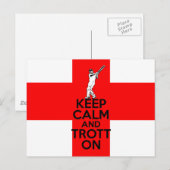 Engelse cricket briefkaart (Voorkant / Achterkant)