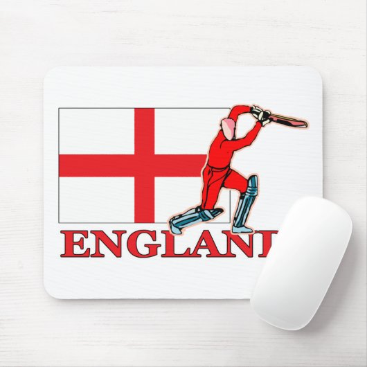 Engelse cricket Player Muismat (Met muis)