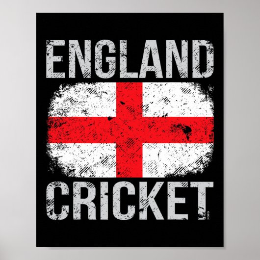 Engelse Cricket Poster (Voorkant)