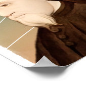 Engelse dichter Geoffrey Chaucer illustratie Poster (Hoek)