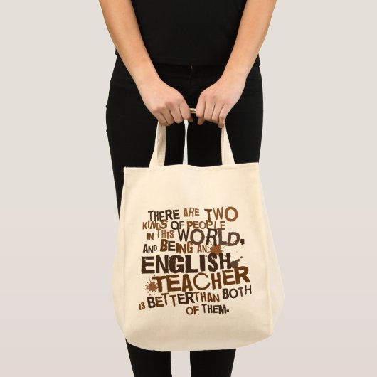 Engelse docent Gift Tote Bag (Voorkant (product))