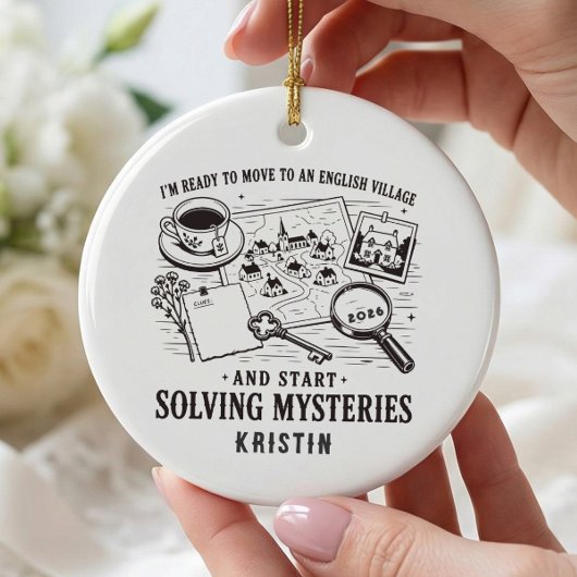 Engelse Dorpsmysterie Lezer Ornament
