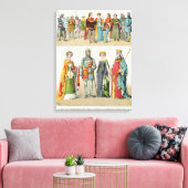 Engelse dress canvas afdruk (Insitu (Woonkamer))