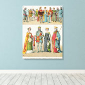 Engelse dress canvas afdruk (Insitu (Houten vloer))