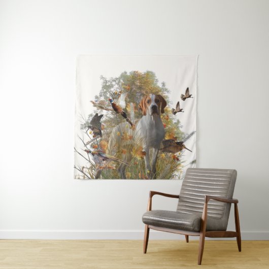 Engelse drukkerij voor tapijt Acryldruk Wandkleed (In situ)