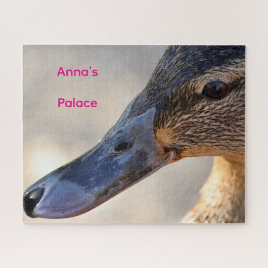 Engelse Eend Foto Gepersonaliseerde Puzzel (Horizontaal)
