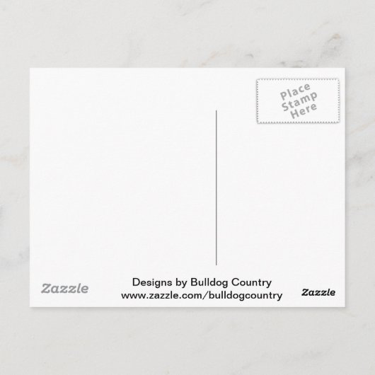 Engelse en Franse bulldogs Briefkaart (Achterkant)