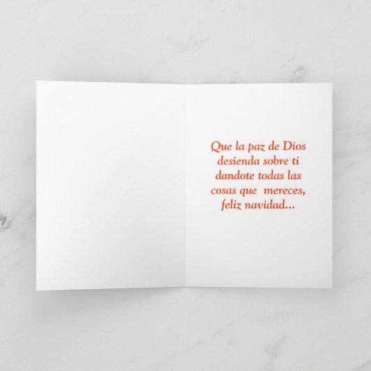 Engelse esta Navidad Feestdagen Kaart (Binnen)