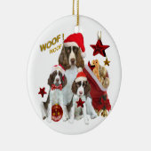 Engelse feestversieringen keramisch ornament (Rechts)