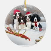 Engelse feestversieringen keramisch ornament (Achterkant)