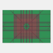 Engelse Folk Plaid Stationery Set Inpakpapier Vel (Voorkant)