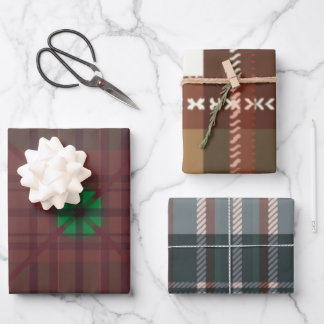 Engelse Folk Plaid Stationery Set Inpakpapier Vel