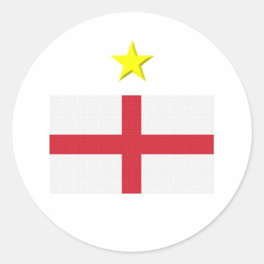Engelse footie ronde sticker (Voorkant)