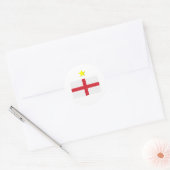 Engelse footie ronde sticker (Envelop)