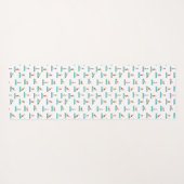 Engelse Fox Terrier yoga pose Yogamat (Achterkant (horizontaal))