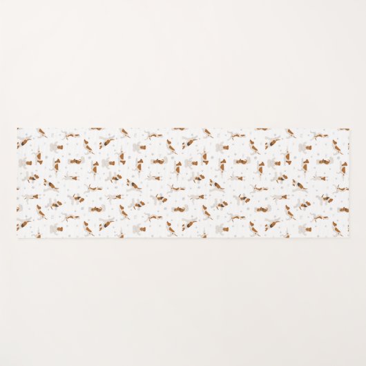 Engelse Fox Terrier yoga pose Yogamat (Voorkant (horizontaal))