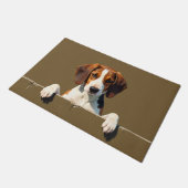 Engelse Foxhound deurmat Kunst (Schuin)
