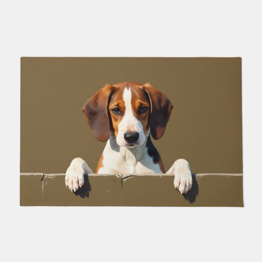 Engelse Foxhound deurmat Kunst (Voorkant)