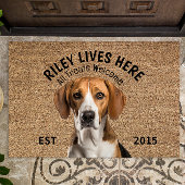 Engelse Foxhound gepersonaliseerde huisdier Deurmat