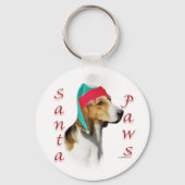 Engelse Foxhound Santa Paws Sleutelhanger (Achterkant)