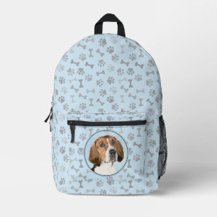 Engelse Foxhound-schilderij - Cute originele honde Bedrukte Rugzak