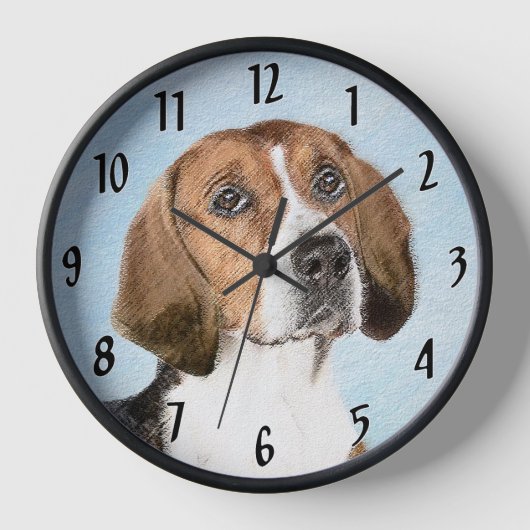Engelse Foxhound-schilderij - Mooie originele hond (Voorkant)