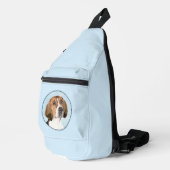 Engelse Foxhound Schilderij Schattigee Originele H Sling Bag (Rechterhoek)