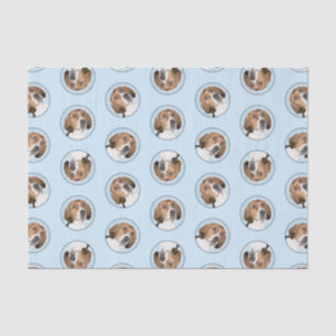 Engelse Foxhound Schilderij Schattigee Originele H Tissuepapier