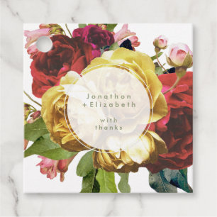 Engelse Garden Boho Rozen Wedding Favor Labels