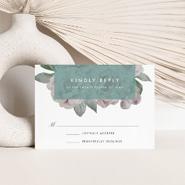 Engelse Garden Floral RSVP-kaart | Jade RSVP Kaartje