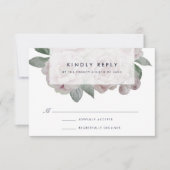 Engelse Garden Floral RSVP-kaart RSVP Kaartje (Voorkant)