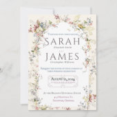 Engelse Garden Party Wedding Invitation Kaart (Voorkant)