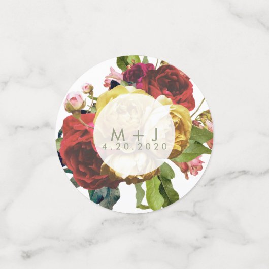 Engelse Garden  Rozen Wedding Confetti (Kleine voorkant)