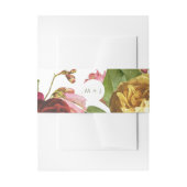 Engelse Garden  Rozen Wedding Uitnodigingen Wikkel (Voorkant Voorbeeld)