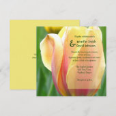 Engelse Garden Tulip Wedding Uitnodiging (Voorkant / Achterkant)