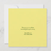 Engelse Garden Tulip Wedding Uitnodiging (Achterkant)