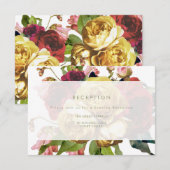 Engelse Garden Wedding Reception Card Kaart (Voorkant / Achterkant)
