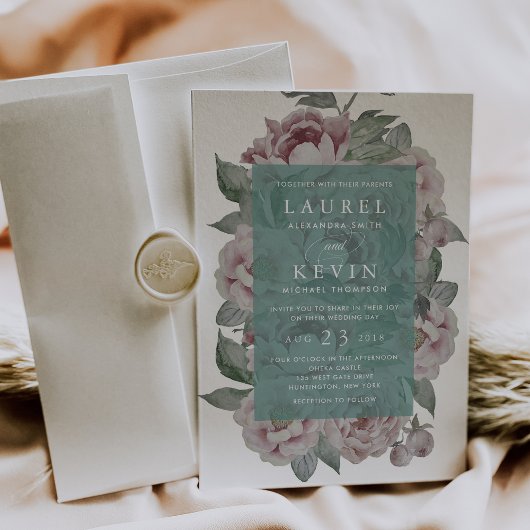 Engelse Garden Wedding Uitnodiging | Jade