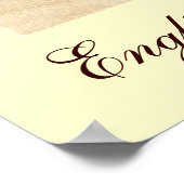 Engelse geforceerde Bald-duif Poster (Hoek)