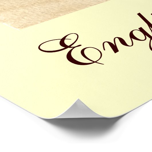 Engelse geforceerde Bald-duif Poster (Hoek)