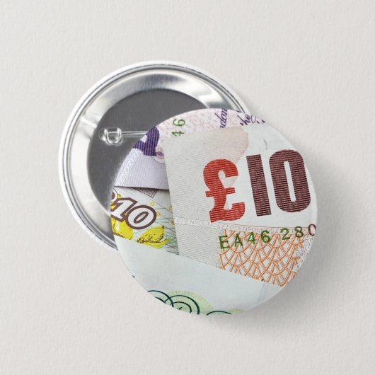 Engelse geldpatroon accessoires Pond notes Ronde Button 5,7 Cm (Voorkant /achterkant)