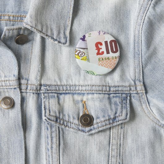 Engelse geldpatroon accessoires Pond notes Ronde Button 5,7 Cm (In situ)