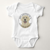 Engelse Golden Retriever Big Sister Romper (Voorkant)