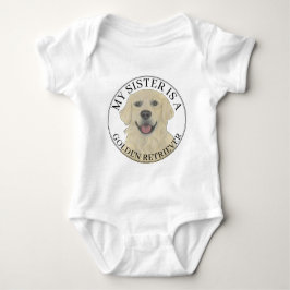 Engelse Golden Retriever Big Sister Romper