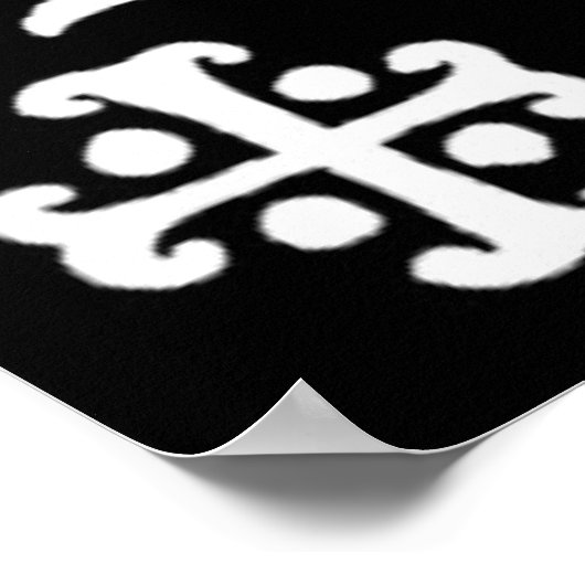 Engelse Gothische kalligrafie 15e eeuw Poster (Hoek)