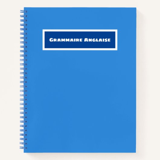 Engelse Grammaticabook Notitieboek (Voorkant)