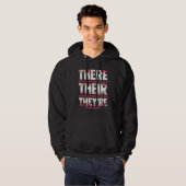 Engelse Grammaticalles Daar Hun Zijre Docent Hoodie (Voorkant volledig)