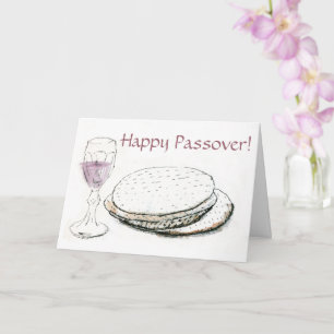 Engelse Greeting Pesach Passovercard Kaart
