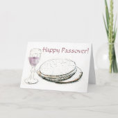 Engelse Greeting Pesach Passovercard Kaart (Voorkant)
