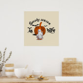 Engelse griezelige seizoen is hier leuke halloween poster (Keuken)